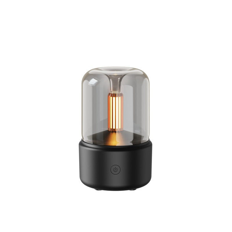 Candle Light Aromatherapy Diffuser with Smoked Glass Dome