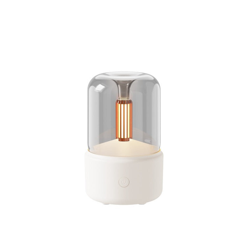 Candle Light Aromatherapy Diffuser with Smoked Glass Dome