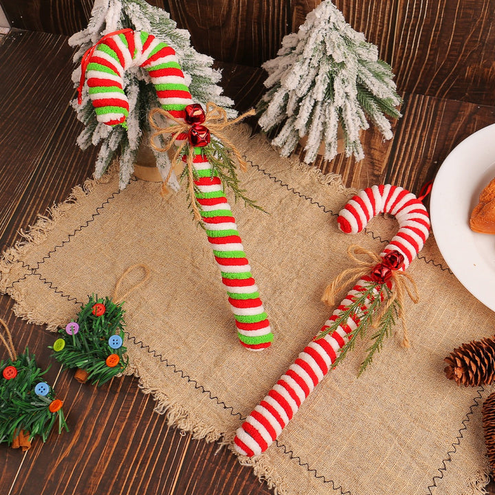 Candy Cane Christmas Ornament With Rustic Holiday Charm