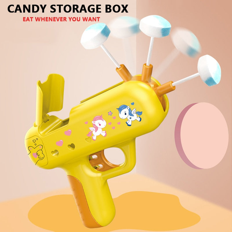 Candy Storage Gun Toy for Fun Lollipop Display Gift