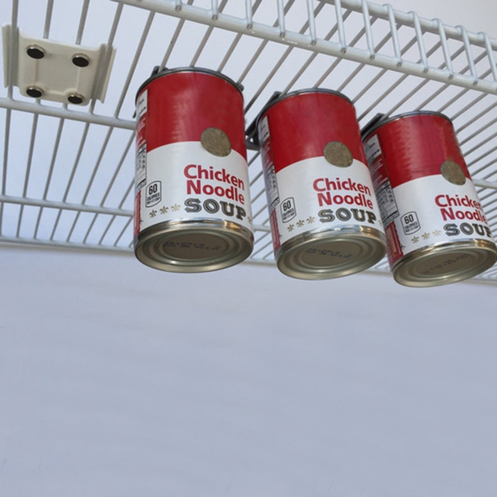 Magnetic Under-Shelf Can Holder for Small Pantries