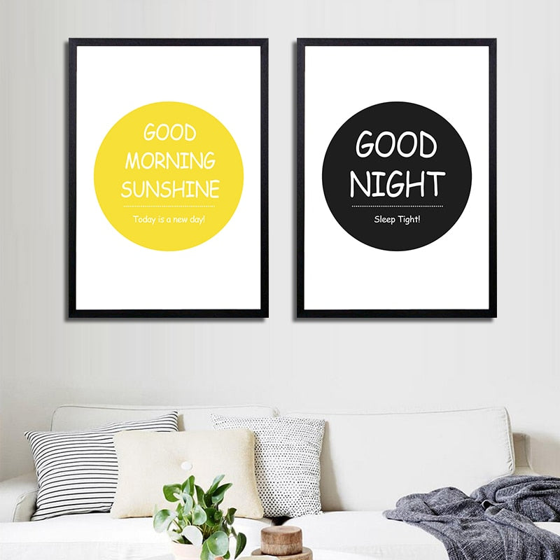 Framed Canvas Wall Art for Cheerful Gallery Wall Decor
