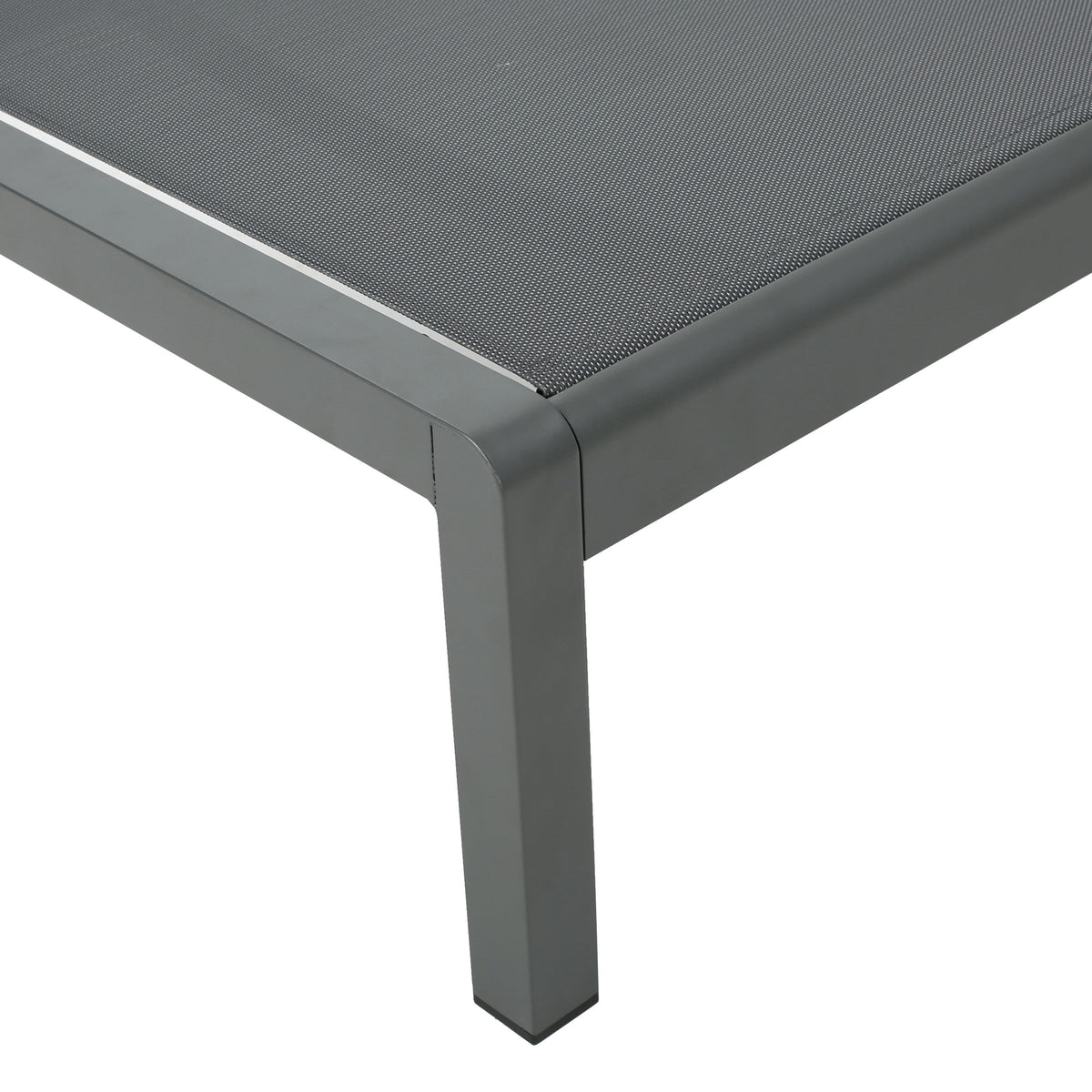 Adjustable Aluminum Pool Chaise Lounge Set of 2 with Wheels
