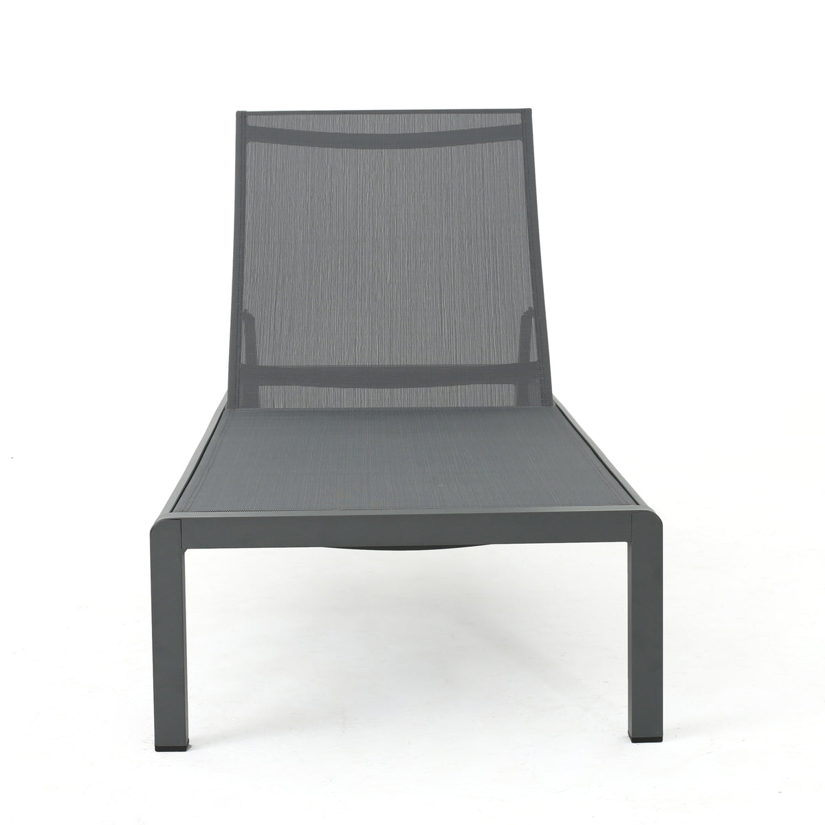Adjustable Aluminum Pool Chaise Lounge Set of 2 with Wheels