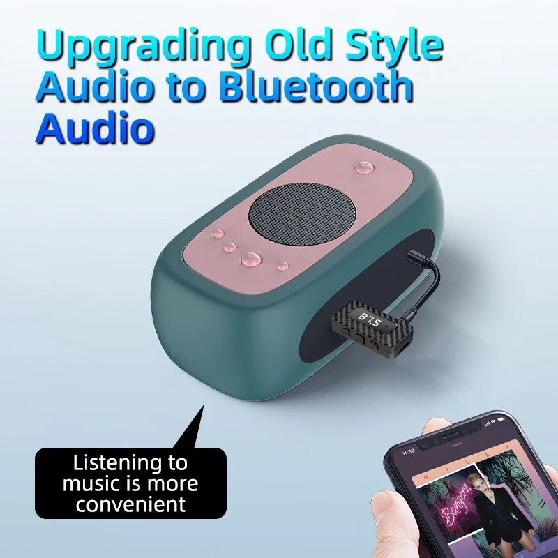 Car Bluetooth FM Transmitter with Hands-Free Calling