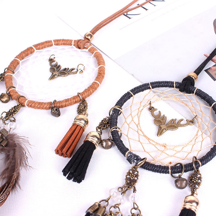 Car Dream Catcher Pendant Set for Boho Interior Style