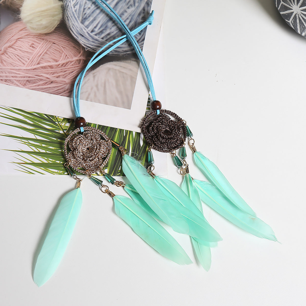 Feather Car Hanging Dream Catcher for Colorful Boho Style
