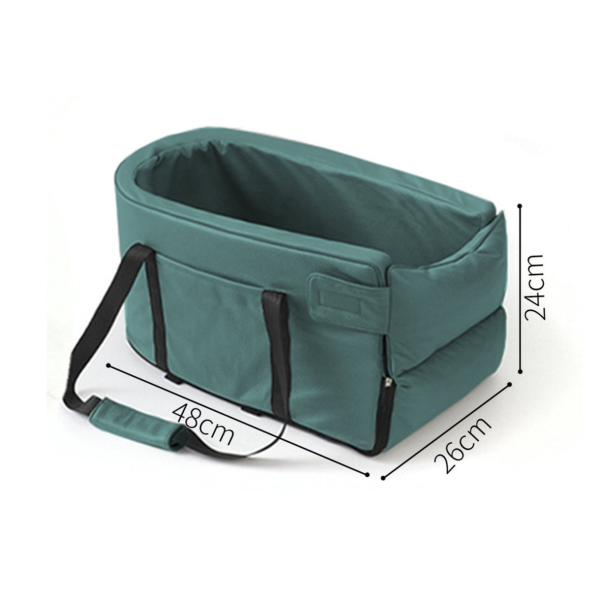Pet Car Seat Carrier for Small Dogs & Cats, Gray