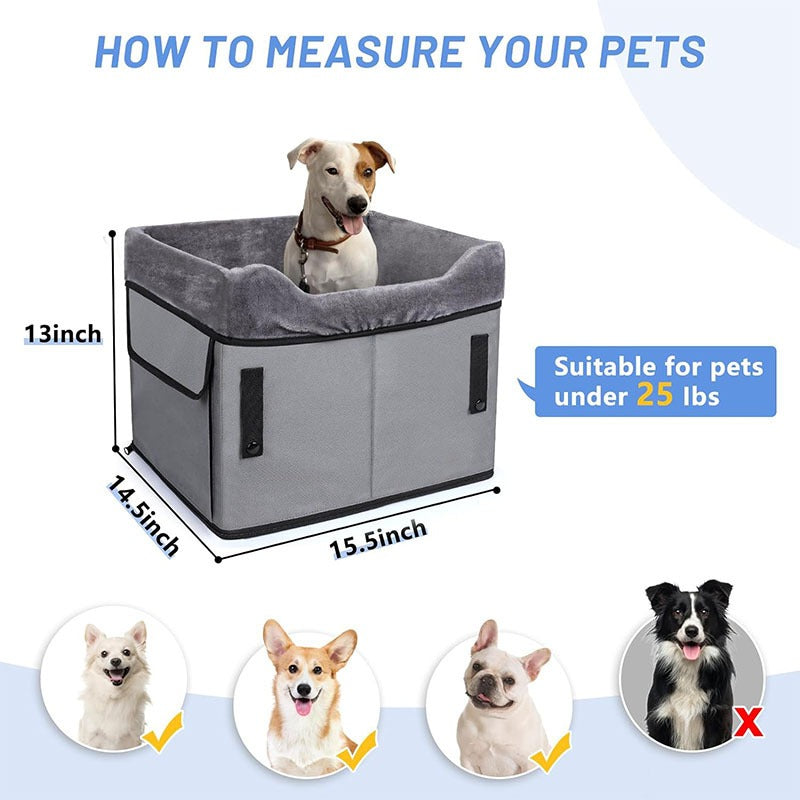 Elevated Dog Car Seat for Safer, Cleaner Small-Dog Rides