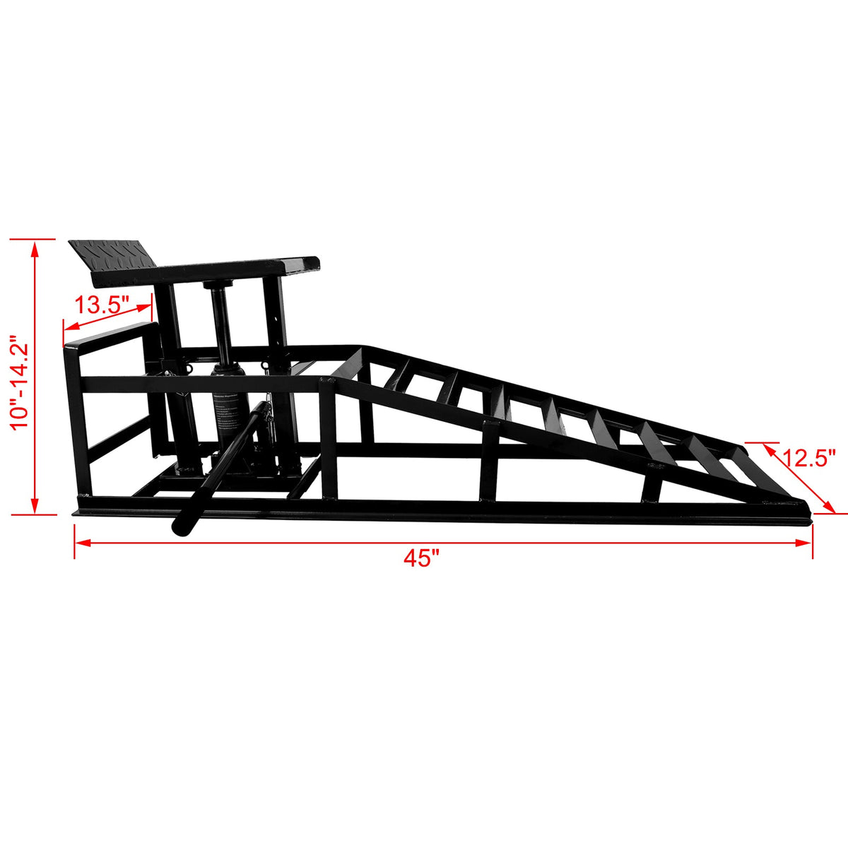 5-Ton Hydraulic Car Ramp Lift for Home Garage Repairs