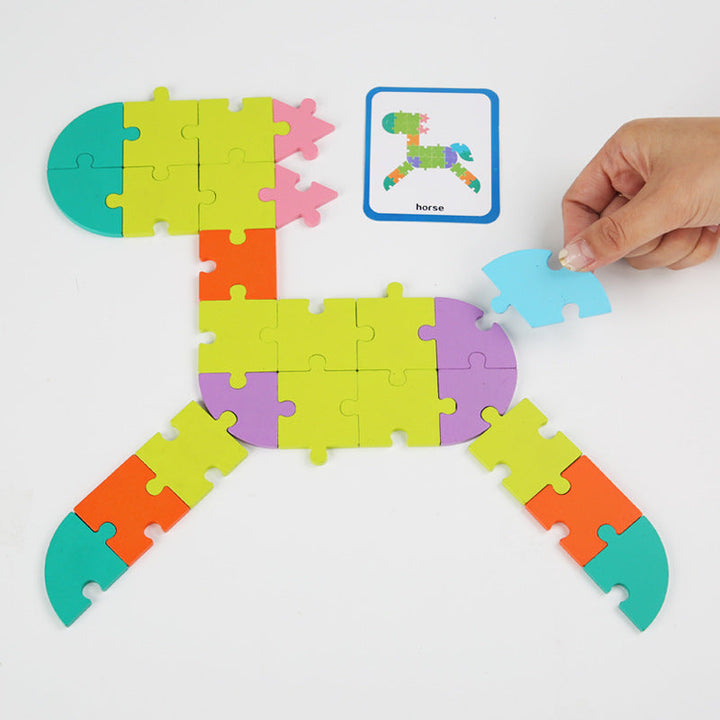 Wooden Logic Puzzle Board for Screen-Free Learning
