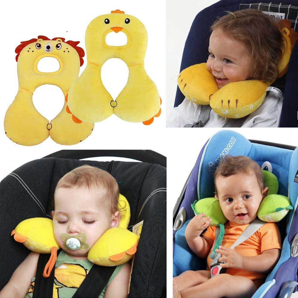 Baby Shaping Pillow for Car Seats | Plush Head Support
