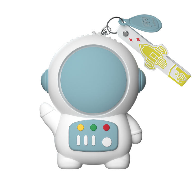 Cute Astronaut Mini Fan, Portable Clip-On Keychain Fan