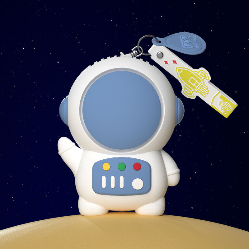 Cute Astronaut Mini Fan, Portable Clip-On Keychain Fan