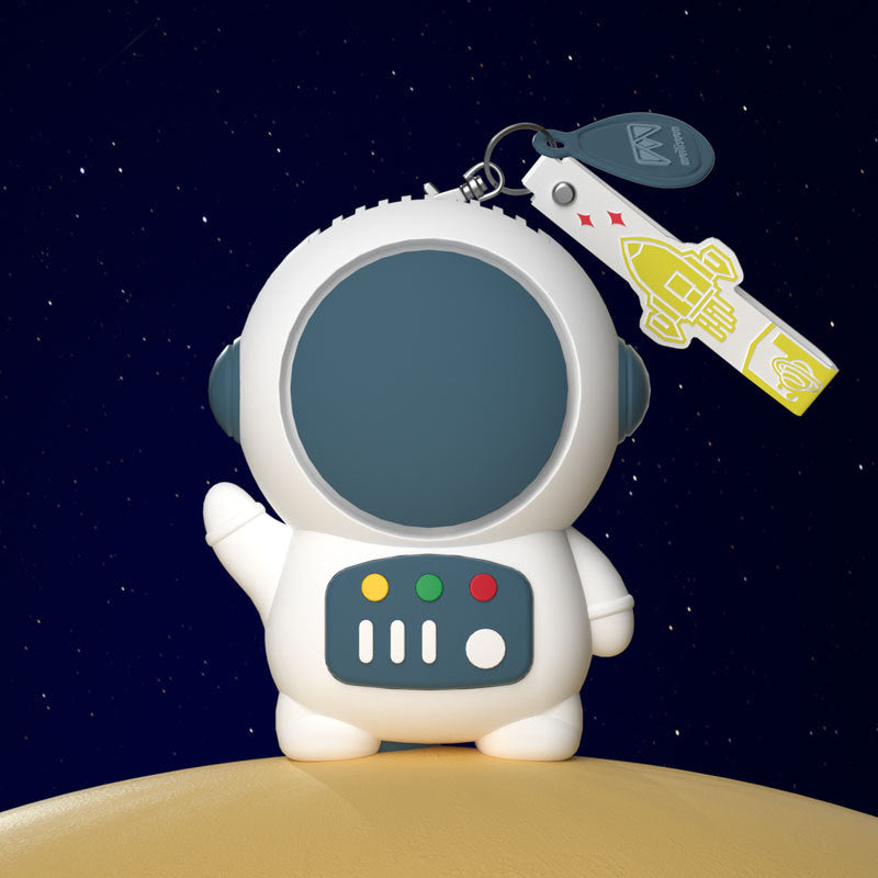 Cute Astronaut Mini Fan, Portable Clip-On Keychain Fan