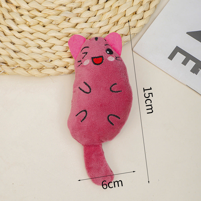 Cartoon Cat Chew Toy for Daily Indoor Boredom Relief