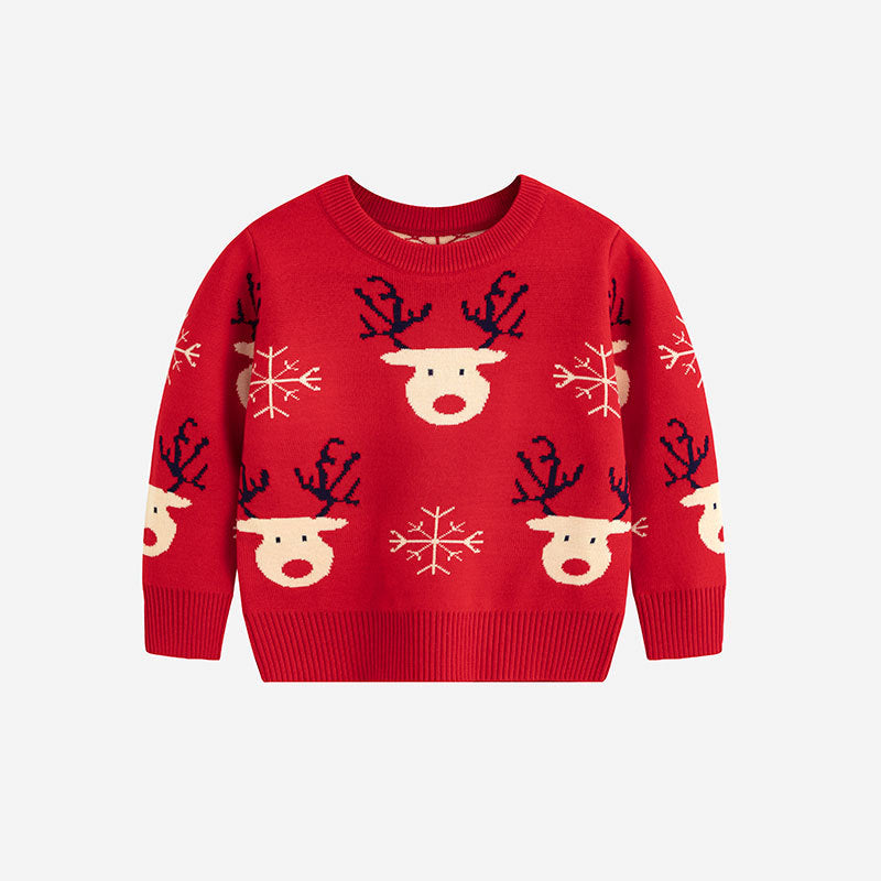 Children's Christmas Sweater – Cozy Reindeer Knit