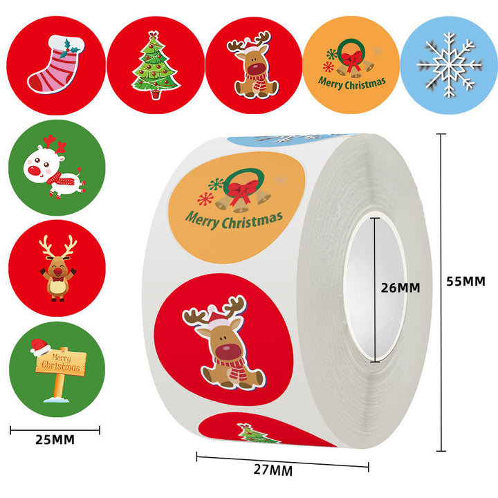 Christmas Gift Labels & Cartoon Stickers for Packages