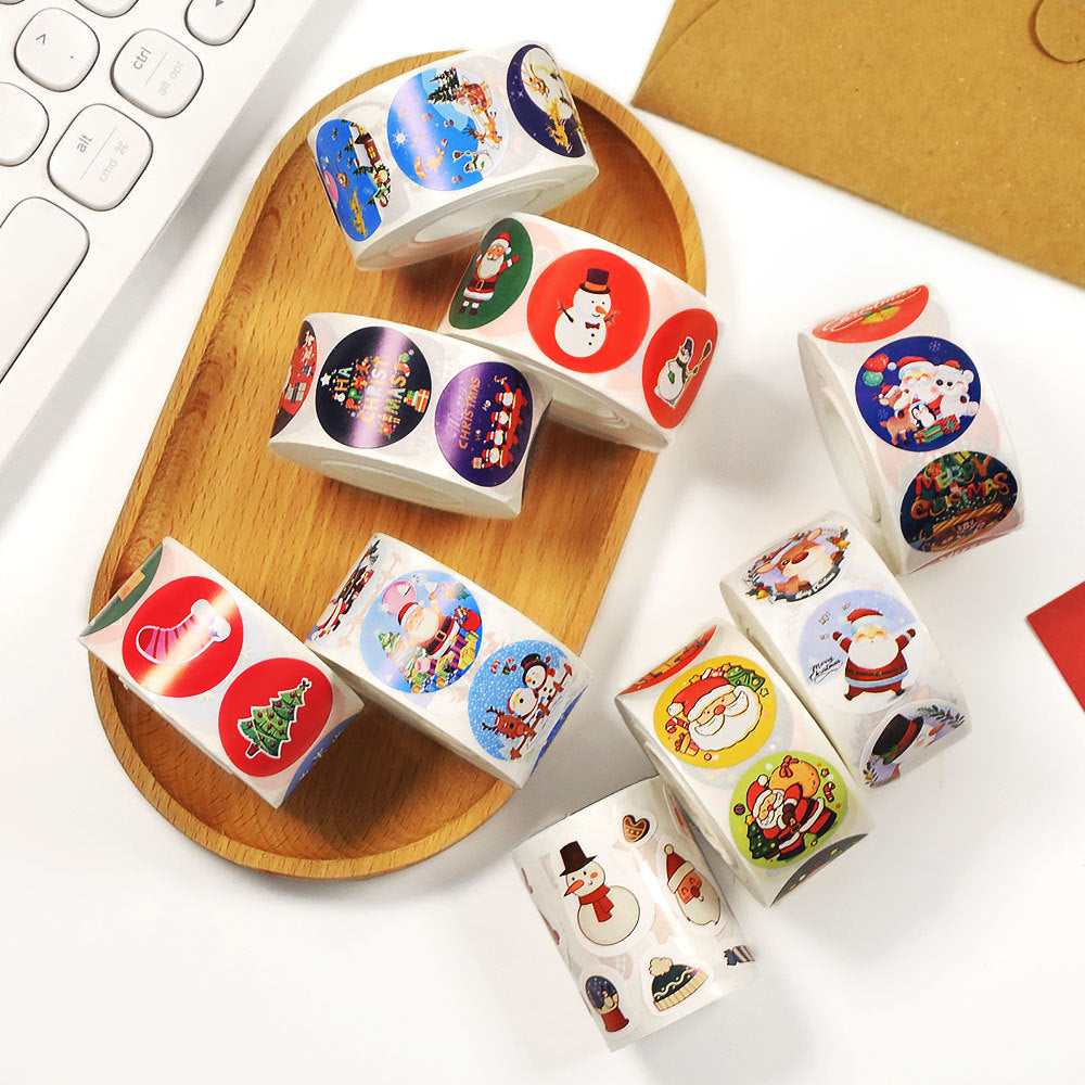 Christmas Gift Labels & Cartoon Stickers for Packages