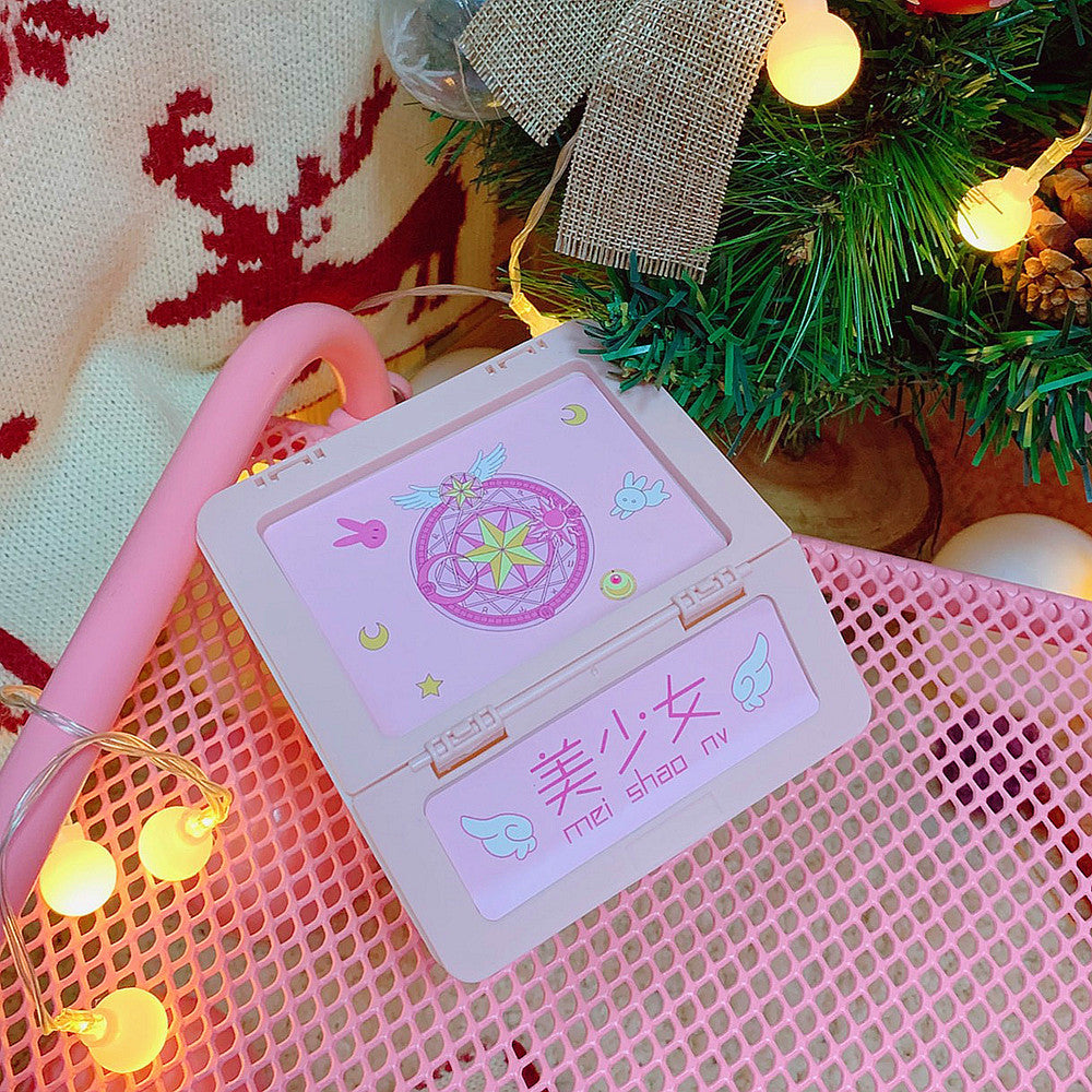 Cute Desktop Flip Storage Box for Stationery & Makeup
