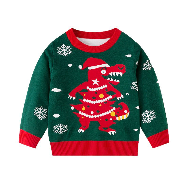 Dinosaur Christmas Sweater for Festive Winter Layers