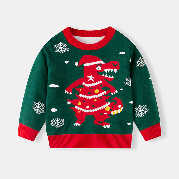 Dinosaur Christmas Sweater for Festive Winter Layers