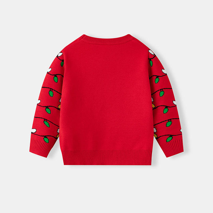 Kids Christmas Sweater With Festive Cartoon Graphics