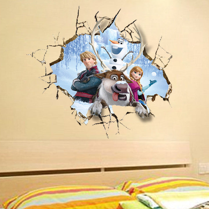3D Frozen Wall Decal for Kids’ Magical Room Decor