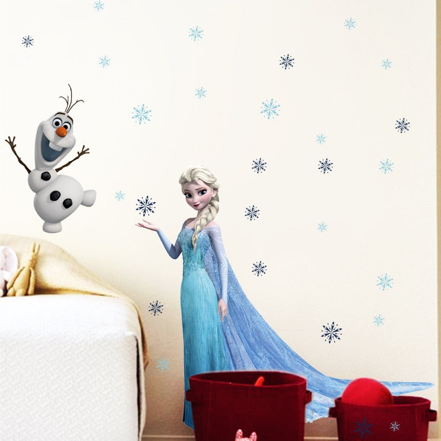 Frozen Wall Stickers for Kids' Rooms | Elsa & Olaf