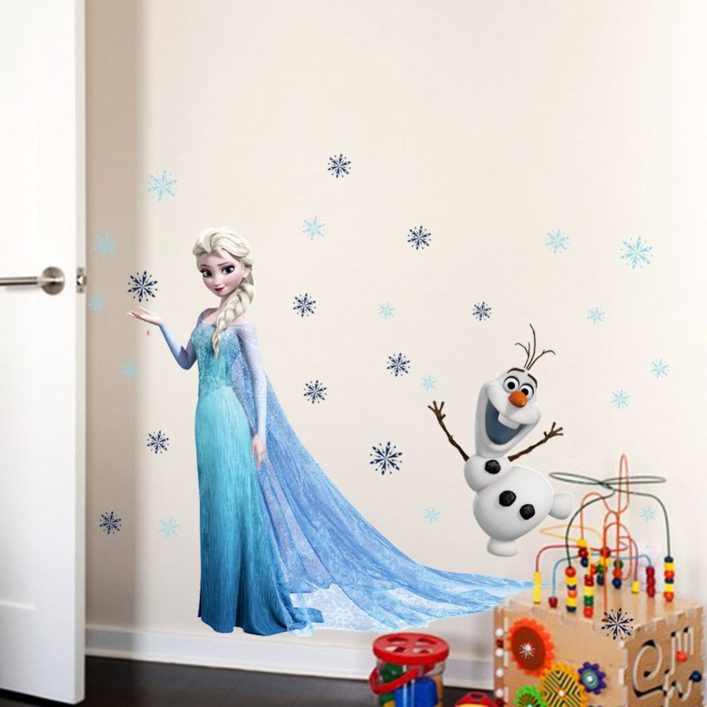 Frozen Wall Stickers for Kids' Rooms | Elsa & Olaf