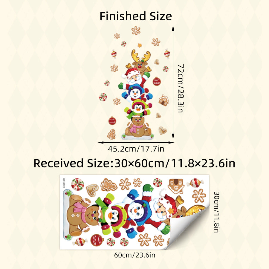 Christmas Wall Decals for Festive Space-Saving Decor