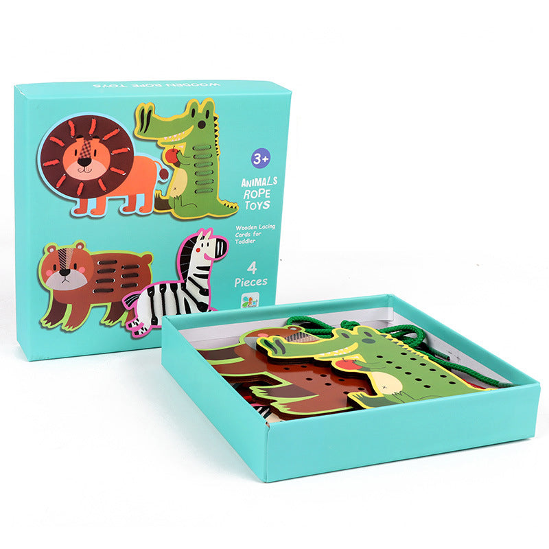 Fruit Threading Board Toy for Fine-Motor Skills Practice