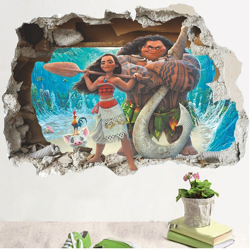 3D Ocean Wall Stickers for Kids: Removable, Waterproof