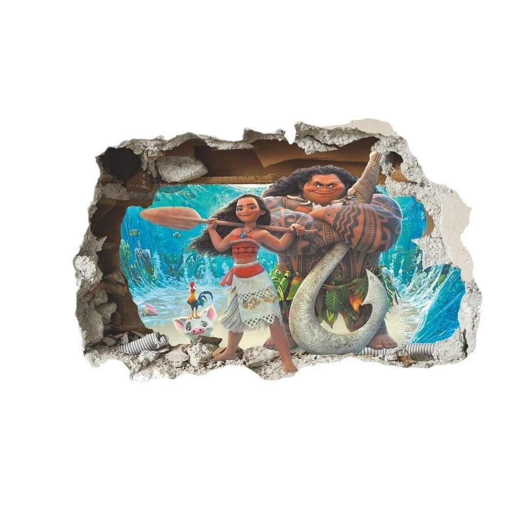 3D Ocean Wall Stickers for Kids: Removable, Waterproof