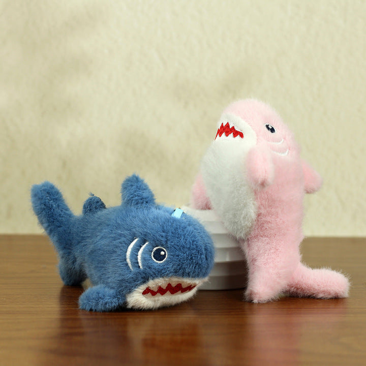 Cartoon Shark Plush Keychain for Playful Bag Charm