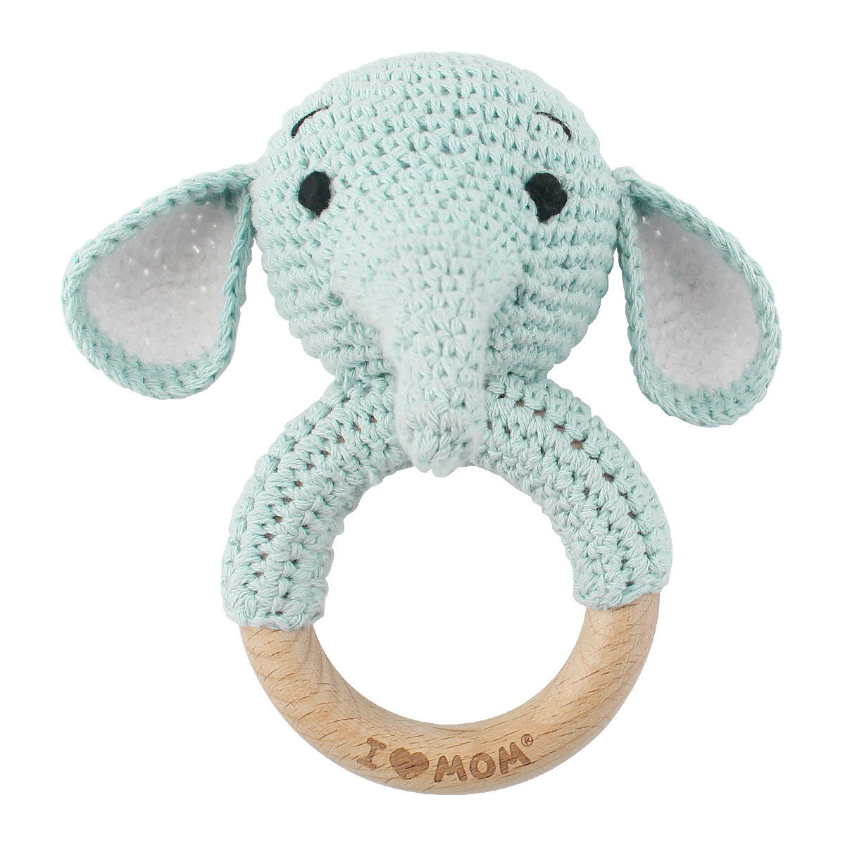 Personalized Wooden Baby Rattle for Newborn Gifting