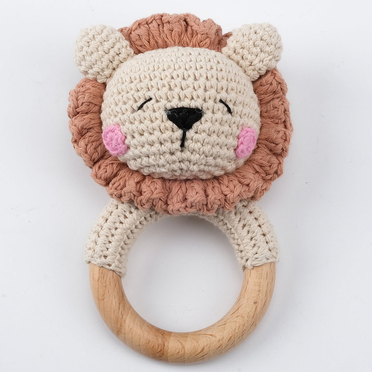 Personalized Wooden Baby Rattle for Newborn Gifting