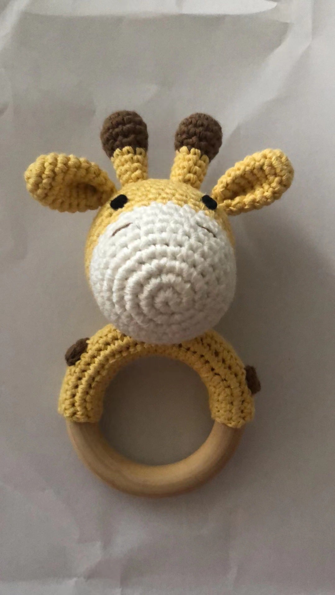 Personalized Wooden Baby Rattle for Newborn Gifting
