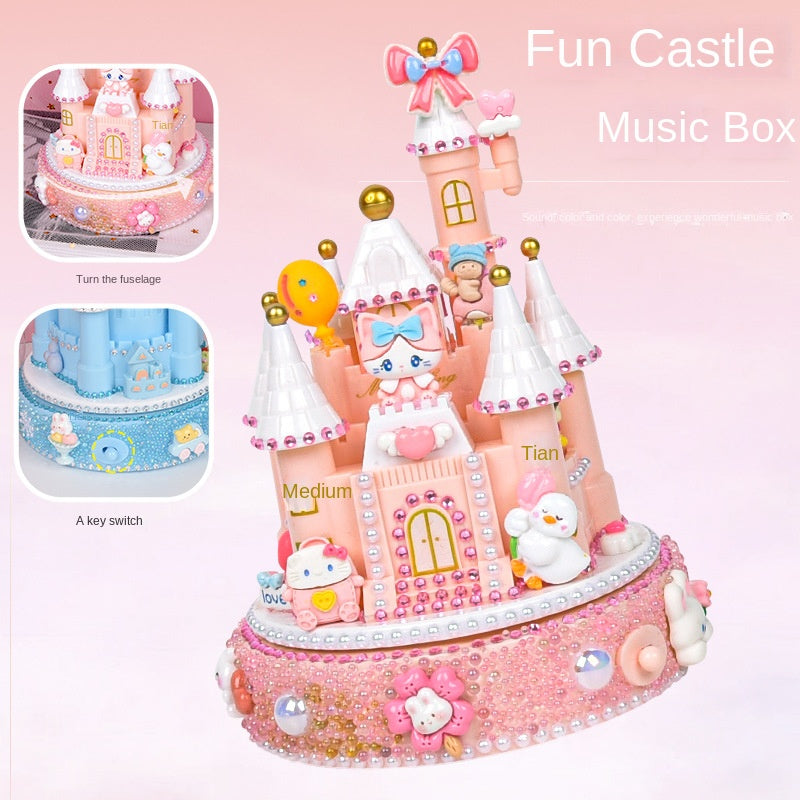 DIY Castle Music Box Kit for Screen-Free Creative Fun