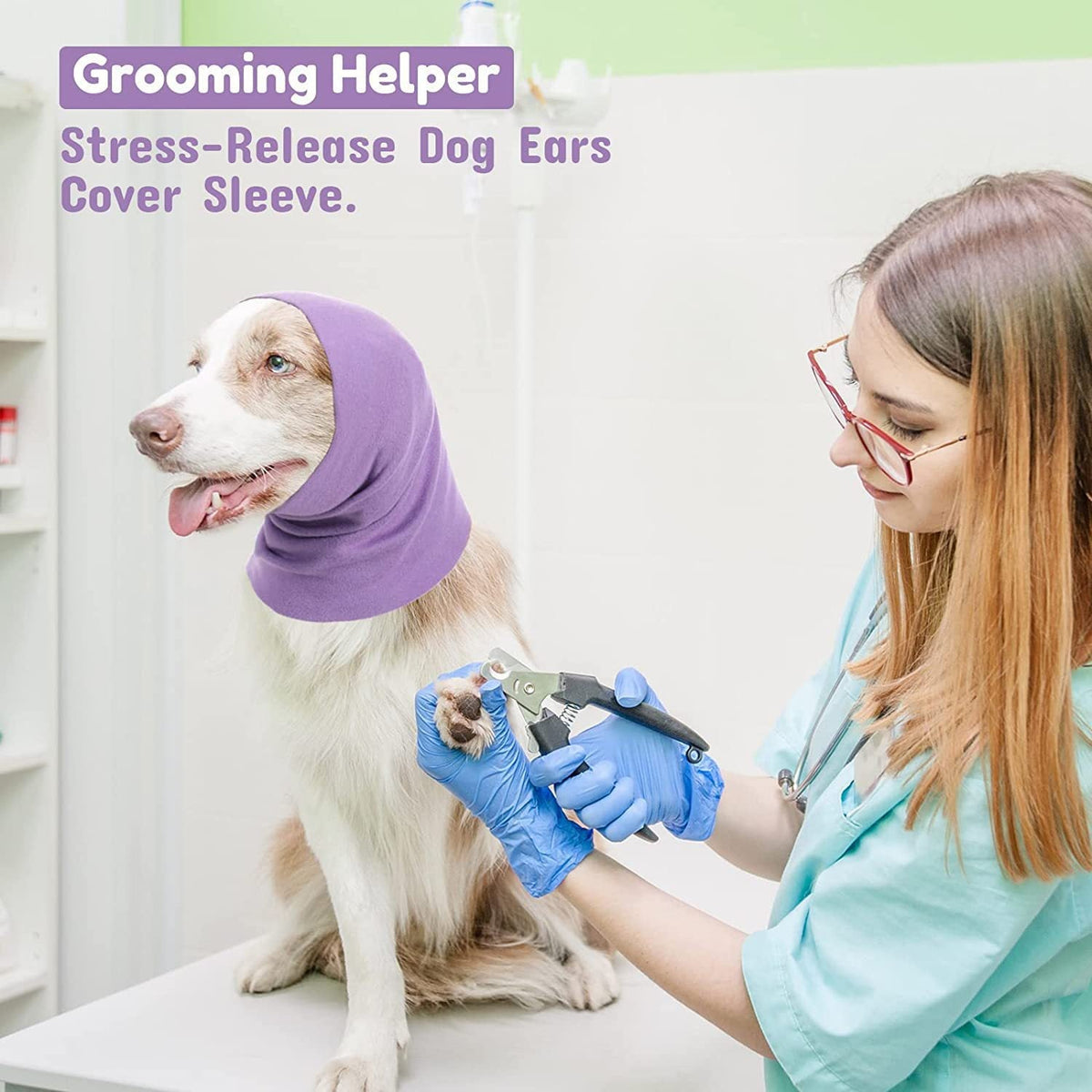 Pet Grooming Earmuffs for Calmer, Easier Nail Trims