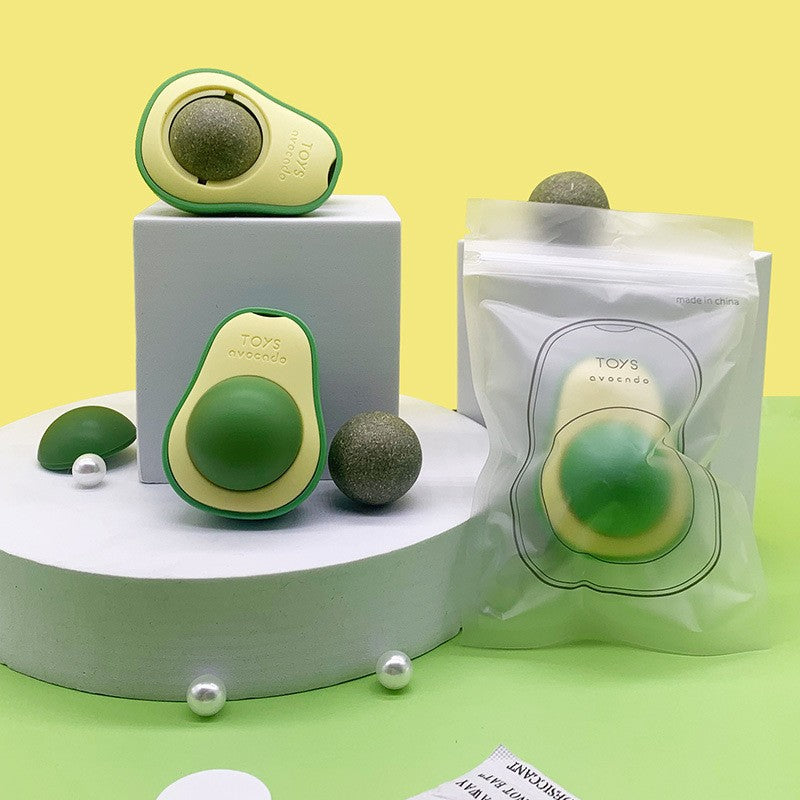 Interactive Cat Dental Toy With Rotating Ball Enrichment