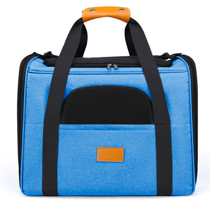 Breathable Foldable Cat Carrier With Soft Comfort Bed