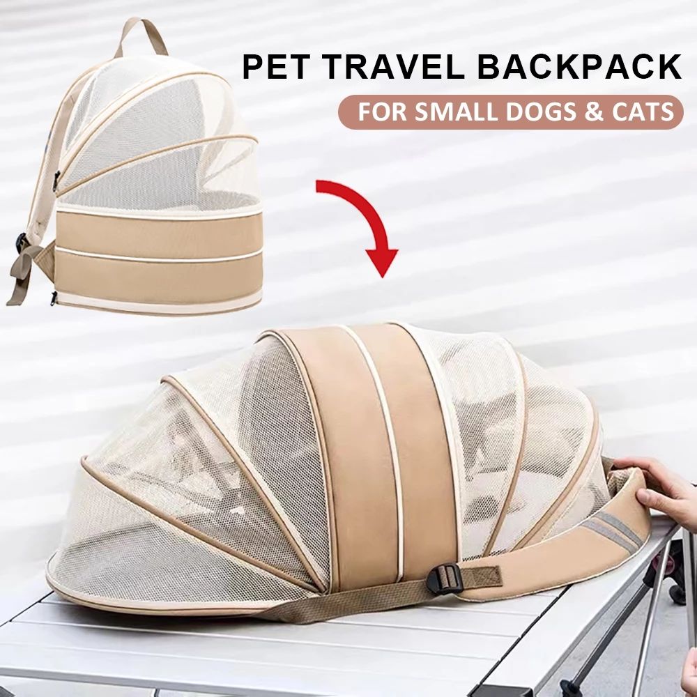 Expandable Pet Carrier Backpack for Hands-Free Travel