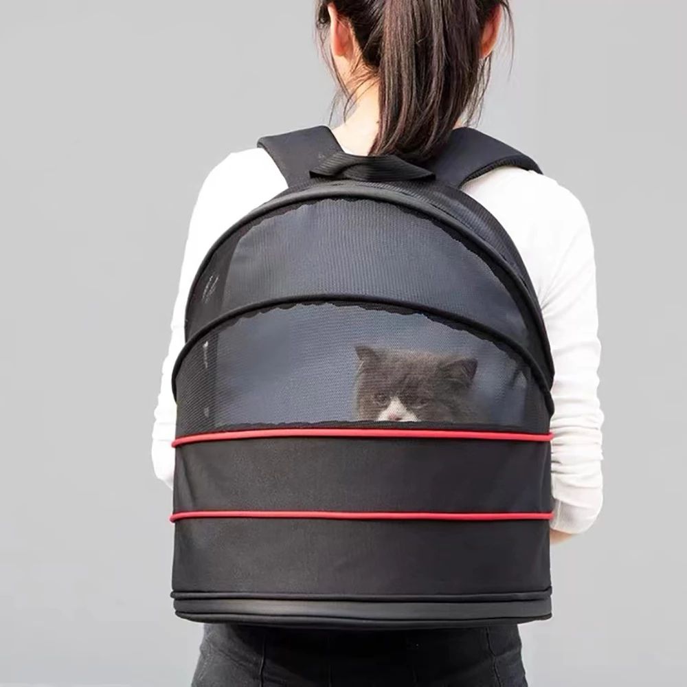 Expandable Pet Carrier Backpack for Hands-Free Travel