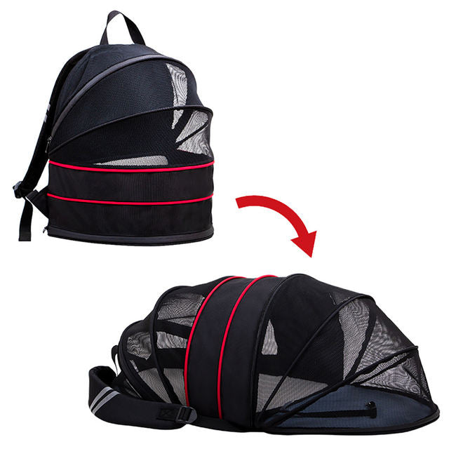 Expandable Pet Carrier Backpack for Hands-Free Travel