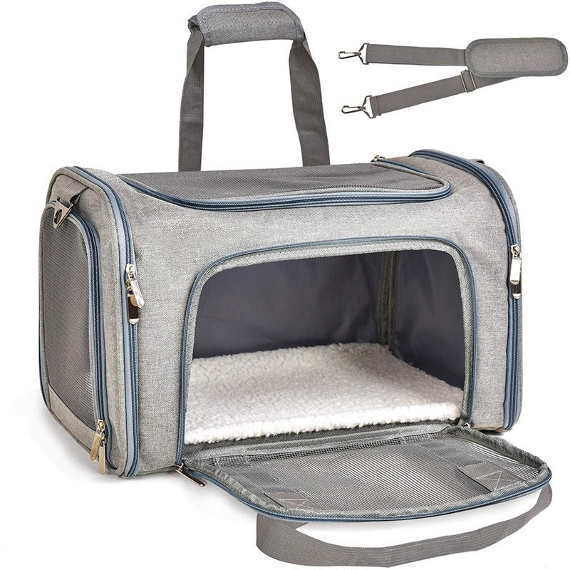 Cat Carrier Bag with Breathable Mesh for Easy Travel