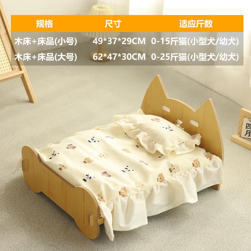 Elevated Cat Bed With Spacious Cozy Cushion Comfort