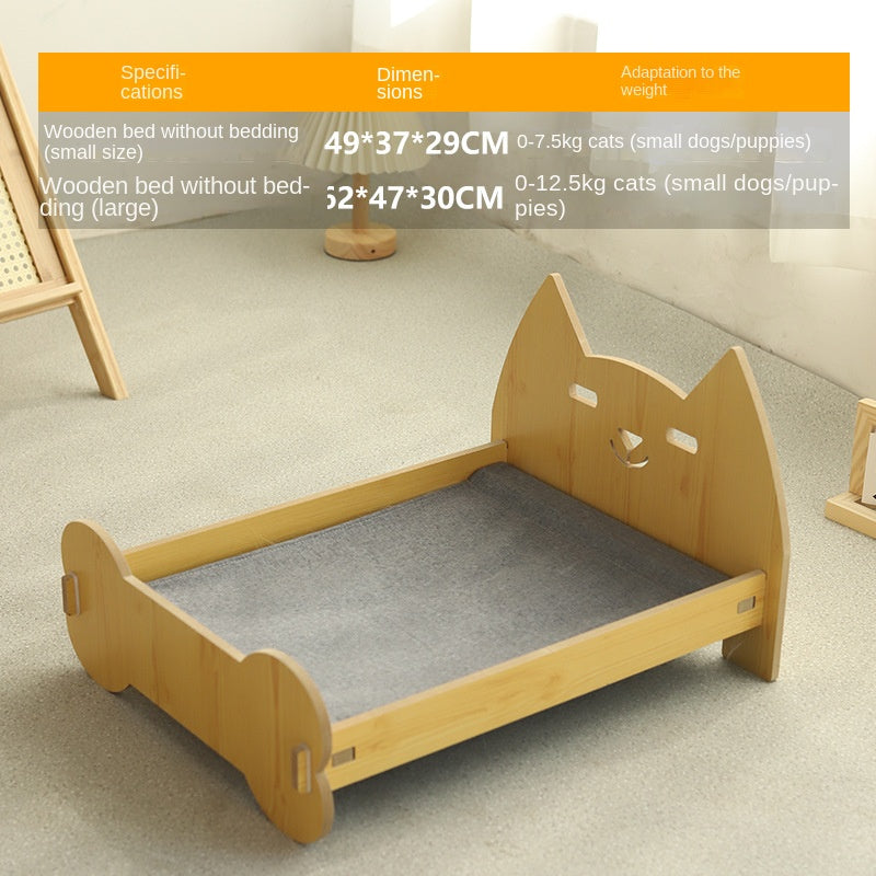Elevated Cat Bed With Spacious Cozy Cushion Comfort