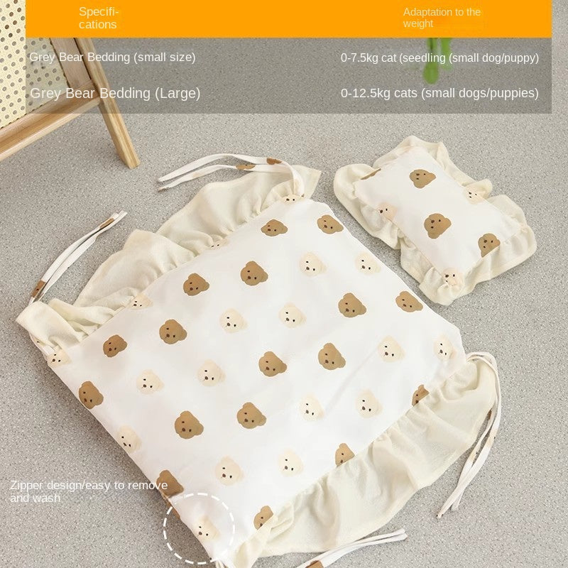 Elevated Cat Bed With Spacious Cozy Cushion Comfort