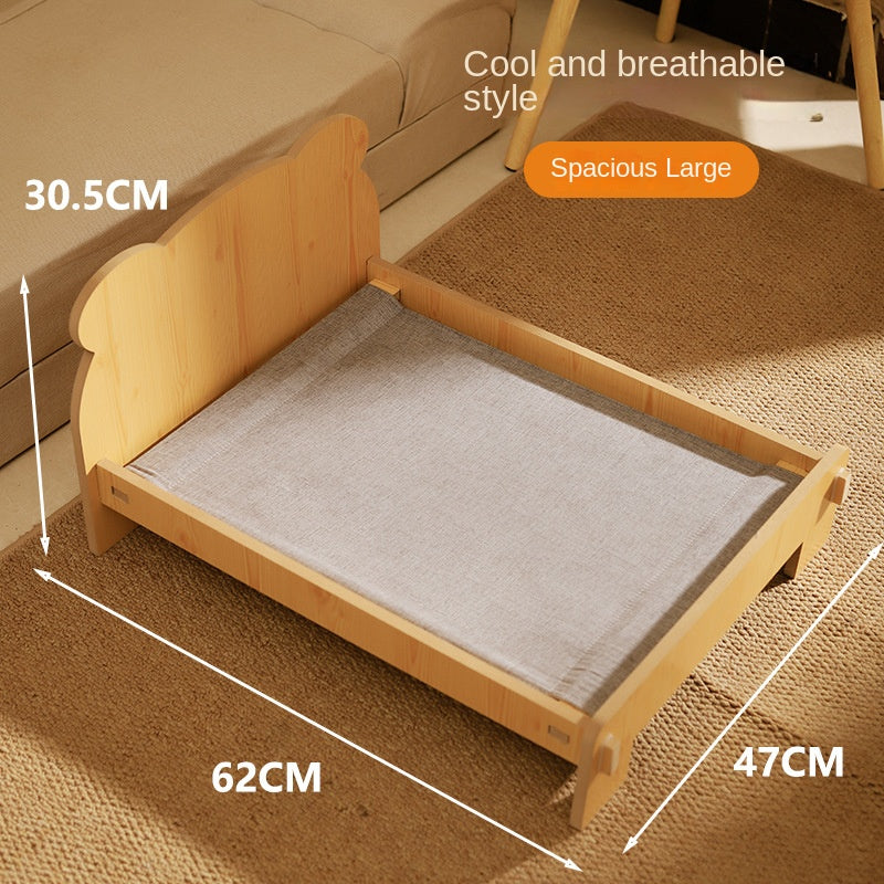 Elevated Cat Bed With Spacious Cozy Cushion Comfort